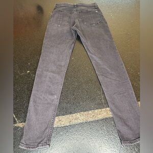 Rag & Bone Nina High-Rise Ankle Skinny Jeans Size 26 Black wash